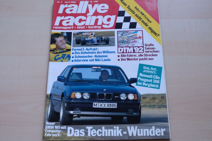 Deckblatt Rallye Racing (04/1992)